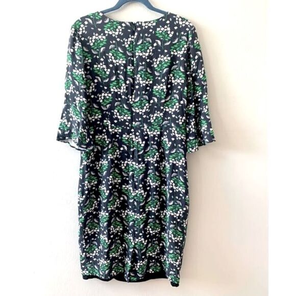 Boden Delia Green and black Floral dress size 10 - Picture 2 of 10